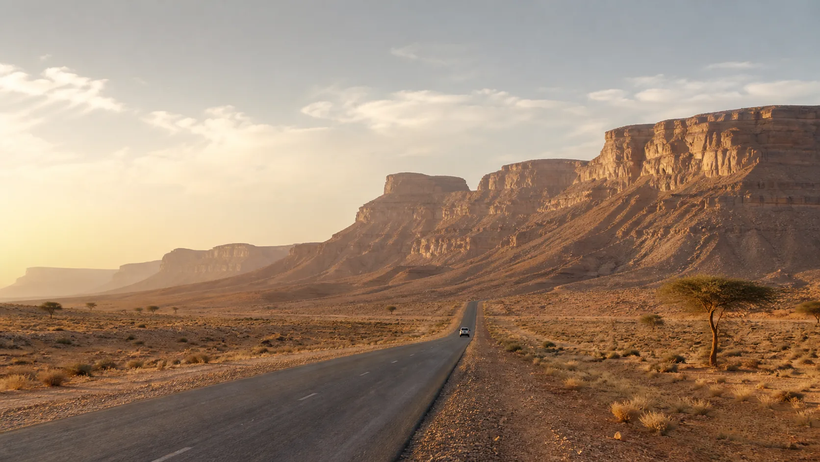 Mauritania at dusk